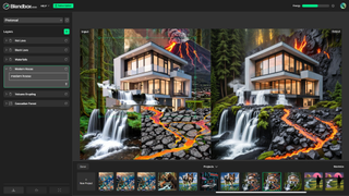 Blendbox AI art tool; photo-bashing with AI