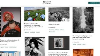 A screenshot from the British Journal of Photography, one of the best photography websites