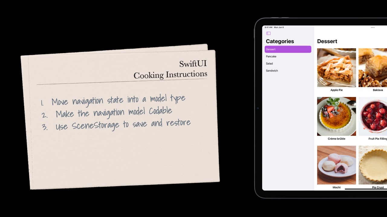 WWDC22: The SwiftUI cookbook for navigation | Apple - YouTube