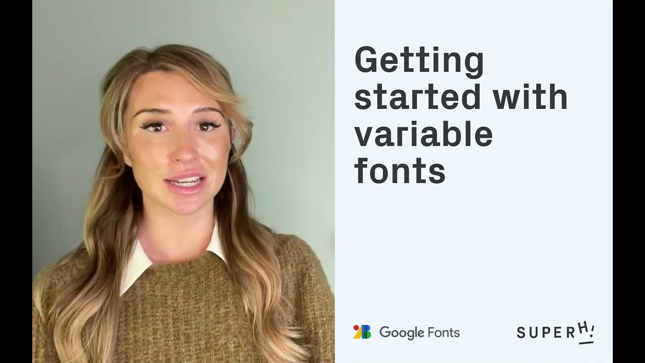 How to get started with variable fonts - YouTube