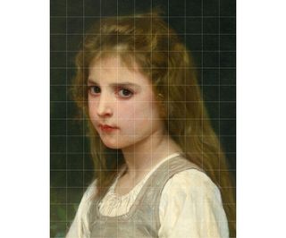 A detail of the painting Jeanne, by William Adolphe Bouguereau