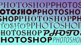 Image showing fonts in Photoshop