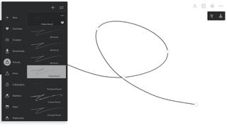 Screenshot of Infinite Painter, one of the best drawing apps for Android