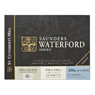 Product shot of Saunders Waterford Watercolour Block – Cold Press, one of the best watercolour papers