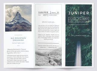 Brochure templates: Juniper