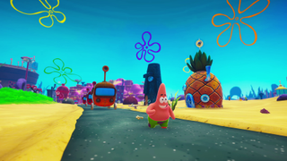 Screenshot from the 3D SpongeBob SquarePants-inspired Patrick Star Game for PS5