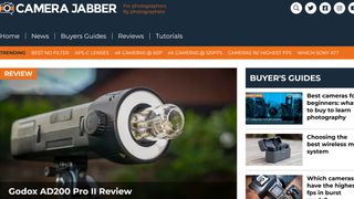 A screenshot from Camera Jabber, one of the best photography websites