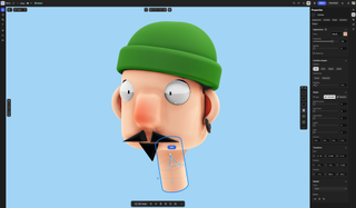 Best web browser 3D modelling apps: An interface shot of a 3d modelling application in a web browser.