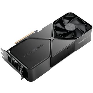 Nvidia GeForce RTX 4080 Super Founders Edition graphics card on white background