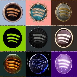 Spotify Wrapped tease logos