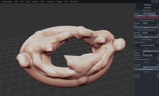 A screenshot from SculptGL, one of the best free 3D apps