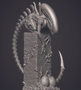 Kevin C. Sepulveda Alien 3D art