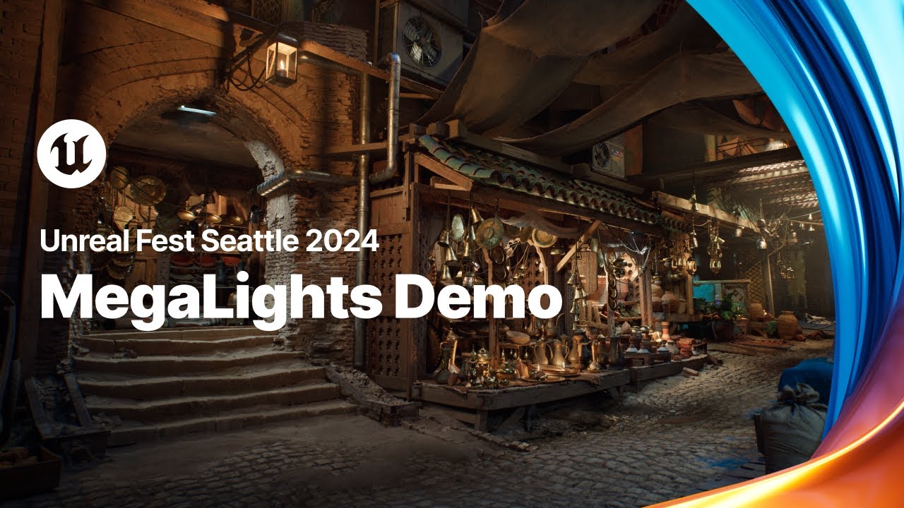 MegaLights Demo | Unreal Fest Seattle 2024 - YouTube