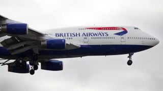 British Airways logo on the side of a plane