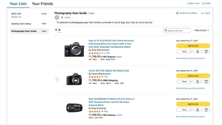 Black Friday hacks: Amazon wishlist