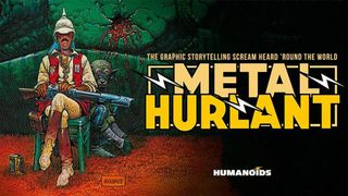 Metal Hurlant logo and sci-fi art