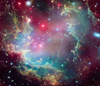 Space photography of the Cosmic Wreath