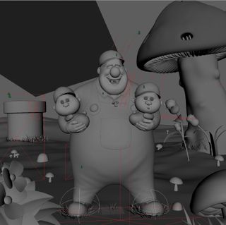 Pejman Rajabi 3D tutorial of Super Mario fan art