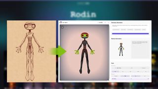 a long alien like model in 3D software