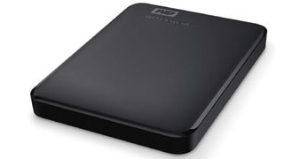 Product shot of Western Digital Elements Portable External Hard Drive