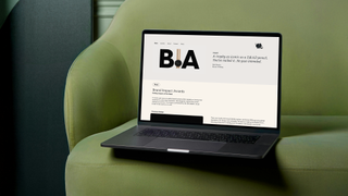 laptop with BIA branding on it on Taxi Studio website