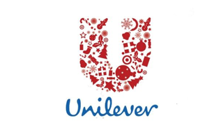 Unilever's often-used Christmas version of their logo.