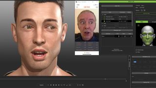 Best animation software; a man's face is animated