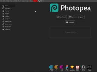 photopea landing page