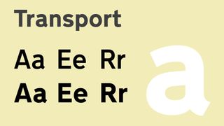 Sample of Transport font